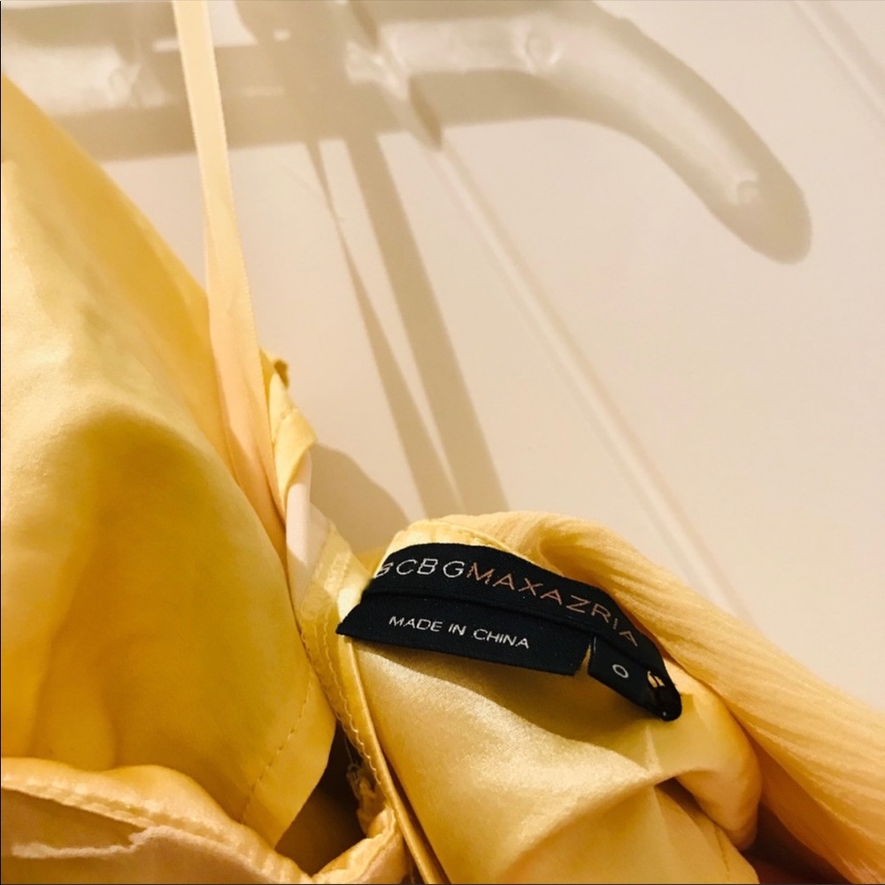 Bcbg light yellow halter dress - Picture 2 of 2